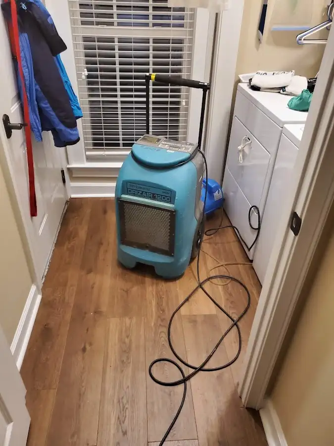 Commercial dehumidifier deployed for Flood Damage Cleanup in Faribault